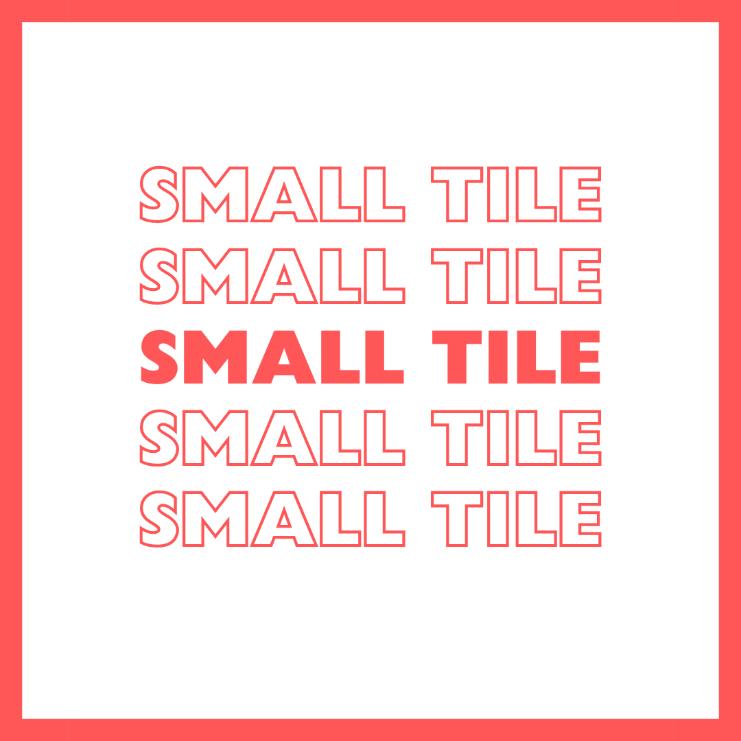 Small Tile - Donation